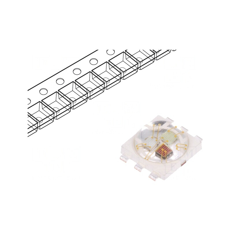 LED RGB 140° 350mA | Electronic-mag.ro | Componente Electronice