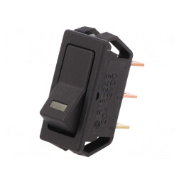 Comutator Rocker SPST ON-OFF 20A 12V Negru cu LED | Electronic-mag.ro | Componente Electronice