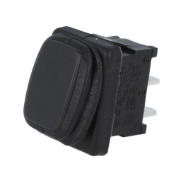 Comutator Basculant ON-OFF 10A 250V Negru IP65 | Electronic-mag.ro | Componente Electronice