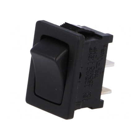 Rocker Switch SPST ON-OFF 10A 250VAC Black | Electronic-mag.ro | Componente Electronice
