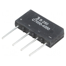 Punte Redresoare Monofazată 600V 7A | Electronic-mag.ro | Componente Electronice