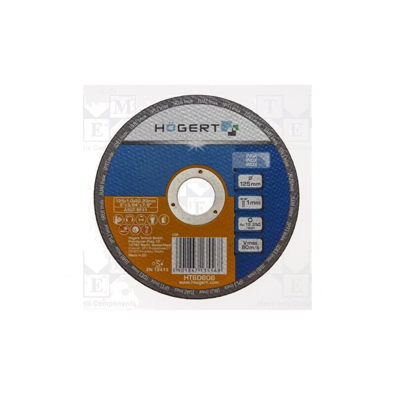 Disc de tăiere corindon 125mm 22,23mm 1,9mm | Electronic-mag.ro | Componente Electronice Disc de tăiere corindon 125mm 22,23mm 1,9mm | Electronic-mag.ro | Componente Electronice