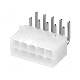 Soclu cablu-placă Mini-Fit Jr 10 pini 4,2mm 13A | Electronic-mag.ro | Componente Electronice