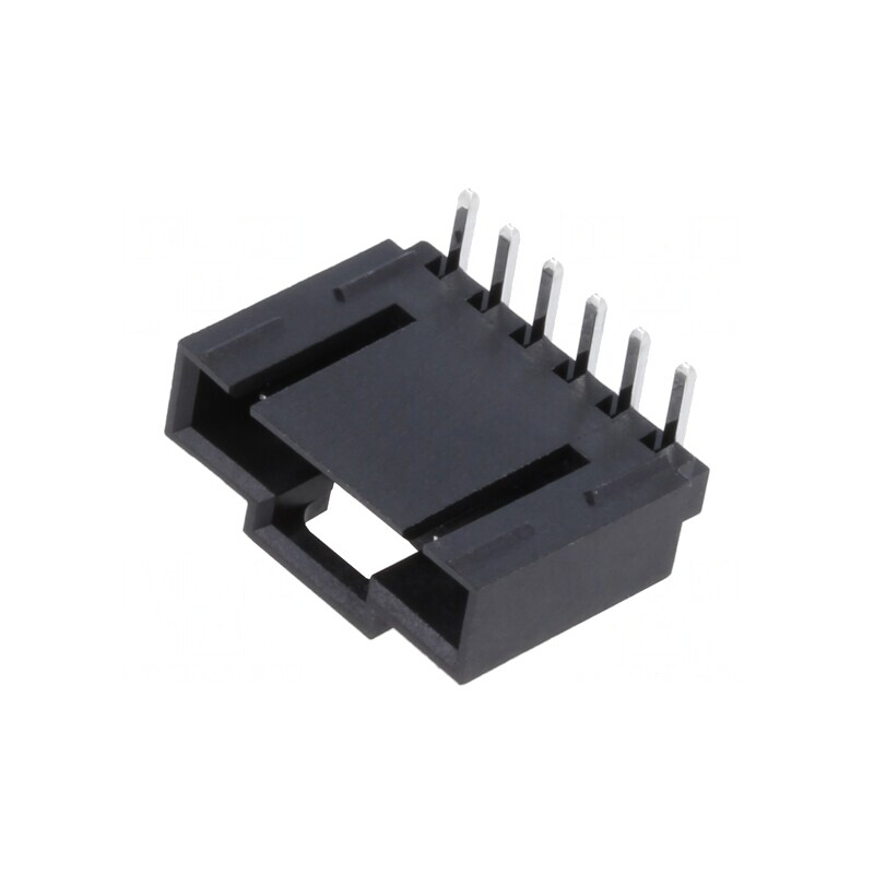Conector Cablu-Placă 2,54mm 6 Pini THT 90° | Electronic-mag.ro | Componente Electronice