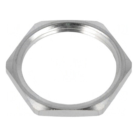 Piuliță PG21 Alamă Nichelată 32mm | Electronic-mag.ro | Componente Electronice