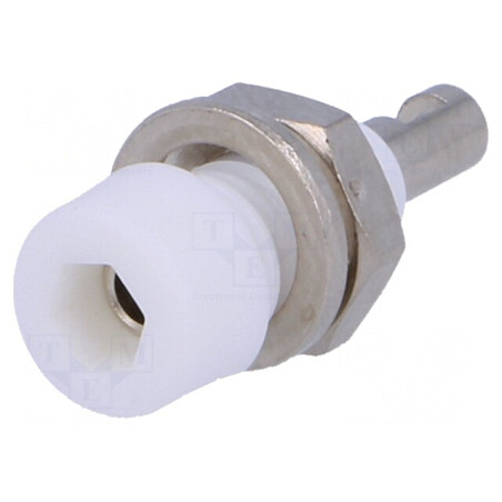 Soclu Banană 2mm 10A Alb pentru Lipire | Electronic-mag.ro | Componente Electronice