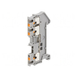 Conector Îmbinare Șine 0,14-1,5mm2 3 Borne Gri PT | Electronic-mag.ro | Componente Electronice