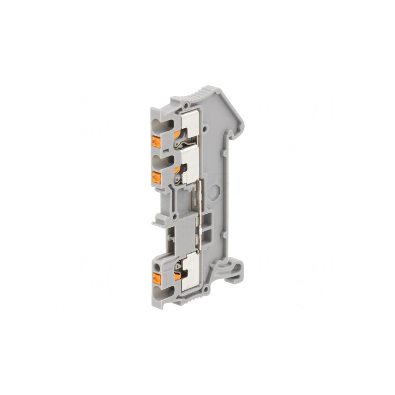 Conector Îmbinare Șine 0,14-1,5mm2 3 Borne Gri PT | Electronic-mag.ro | Componente Electronice