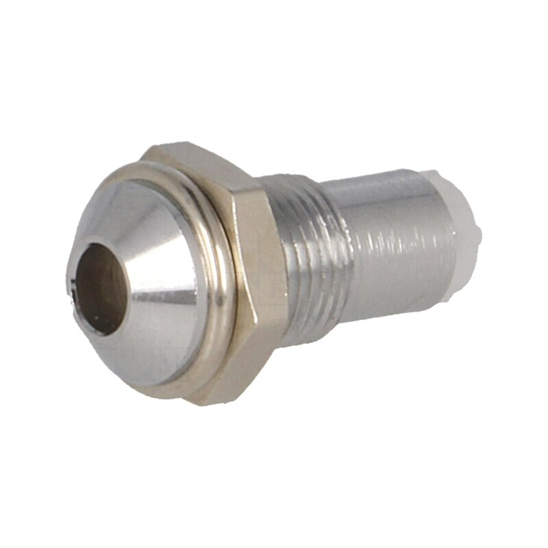 Montură LED 3mm Cromată Convexă | Electronic-mag.ro | Componente Electronice