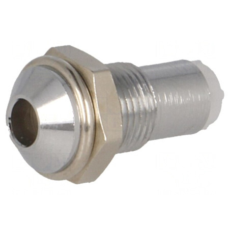 Montură LED 3mm Cromată Convexă | Electronic-mag.ro | Componente Electronice