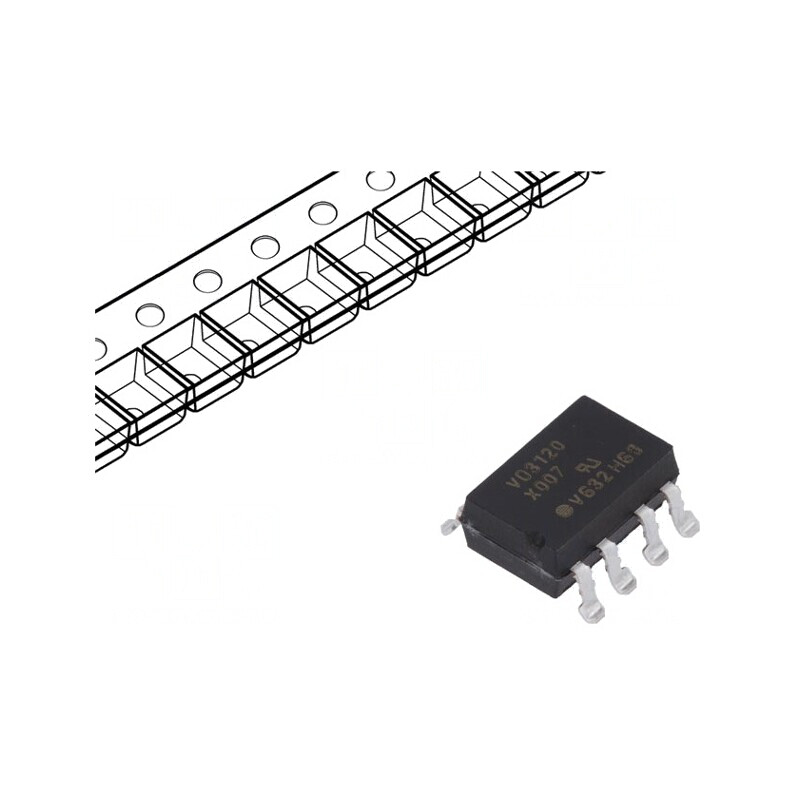 Optocuplor SMD 1 Canal Controler IGBT 5,3kV Gull Wing 8 Pini | Electronic-mag.ro | Componente Electronice