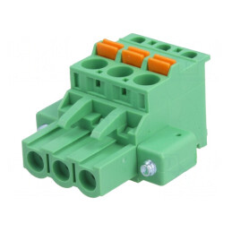 Regletă de Conexiuni 5mm 3 Piste 90° | Electronic-mag.ro | Componente Electronice