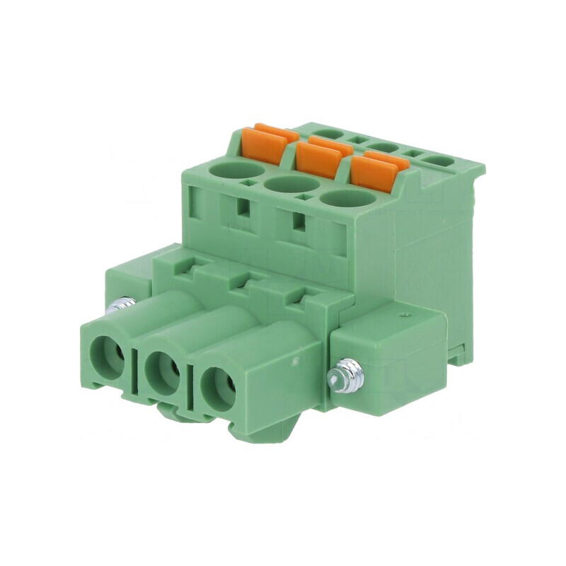 Regletă de Conexiuni Deconectabilă 5,08mm 3 Piste Mufă Mamă | Electronic-mag.ro | Componente Electronice