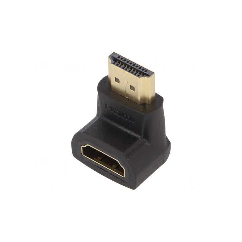 Adaptor HDMI Unghi 90° Negru | Electronic-mag.ro | Componente Electronice