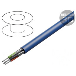 Cablu Ecranat 2x2x22AWG Cu 300V PVC Folie Al | Electronic-mag.ro | Componente Electronice