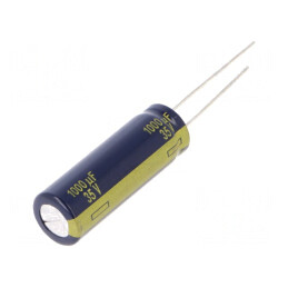 Condensator Electrolitic Low ESR THT 1000uF 35V 10x30mm | Electronic-mag.ro | Componente Electronice