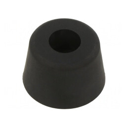 Picioruș cu înșurubare negru H 15,9mm Ø23,8mm | Electronic-mag.ro | Componente Electronice