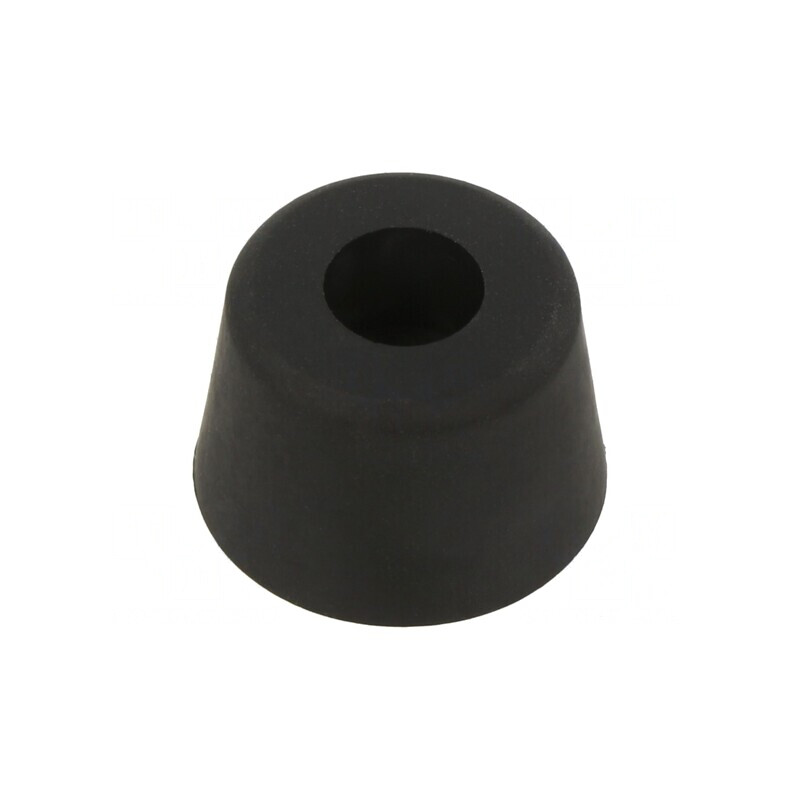 Picioruș cu înșurubare negru H 15,9mm Ø23,8mm | Electronic-mag.ro | Componente Electronice