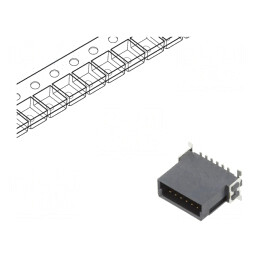 Conector PCB-PCB Tată 12 PIN 1,27mm Termoplast -55÷125°C | Electronic-mag.ro | Componente Electronice
