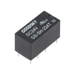 Releu electromagnetic DPDT 24VDC 2A PCB | Electronic-mag.ro | Componente Electronice