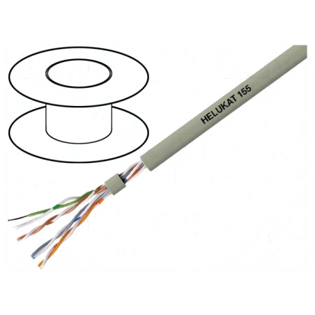 Cablu Ethernet UTP Cat5e 305m Gri | Electronic-mag.ro | Componente Electronice