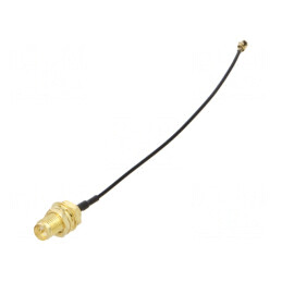 Cablu IPEX RP-SMA Negru 0,1m | Electronic-mag.ro | Componente Electronice