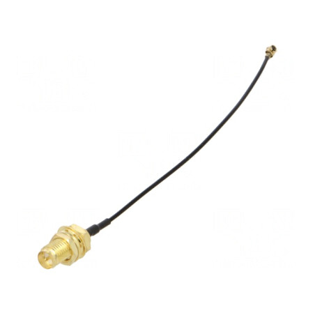 Cablu IPEX RP-SMA Negru 0,1m | Electronic-mag.ro | Componente Electronice