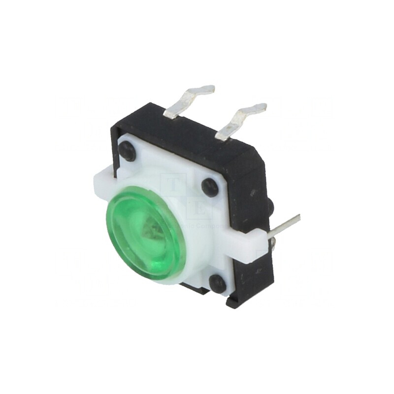 Microîntrerupător TACT SPST-NO 0,05A 12VDC THT LED | Electronic-mag.ro | Componente Electronice