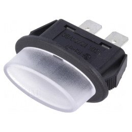 Clema panou 19mm 30A cu clichet neagră | Electronic-mag.ro | Componente Electronice