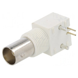 Conector BNC Mamă unghi 75Ω POM aurit | Electronic-mag.ro | Componente Electronice