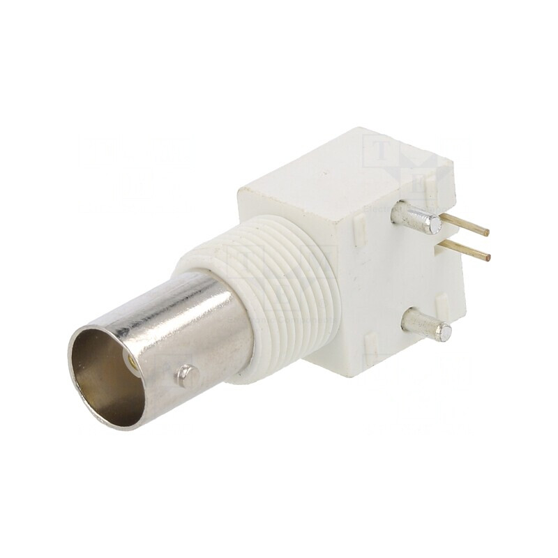 Conector BNC Mamă unghi 75Ω POM aurit | Electronic-mag.ro | Componente Electronice