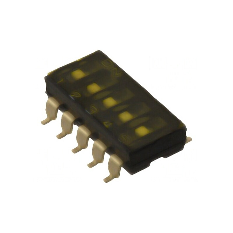 Comutator DIP-SWITCH 5 Secțiuni ON-OFF 0,025A 24VDC | Electronic-mag.ro | Componente Electronice