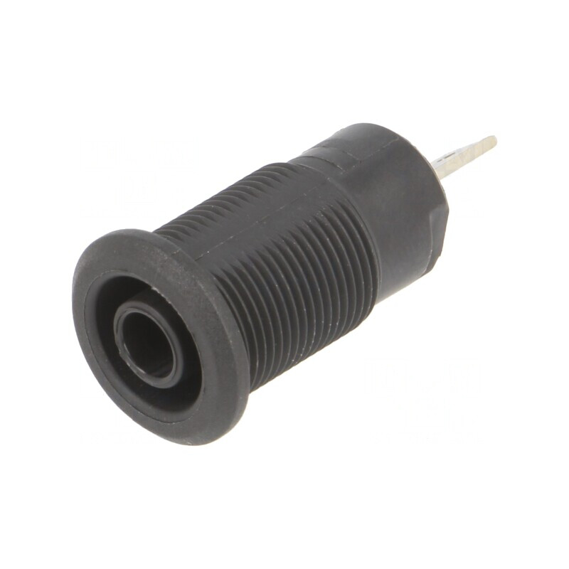 Soclu Banană 4mm 24A 1kV Negru Nichelat Ø12,2mm | Electronic-mag.ro | Componente Electronice Soclu Banană 4mm 24A 1kV Negru Nichelat Ø12,2mm | Electronic-mag.ro | Componente Electronice
