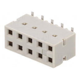 Soclu PCB Mamă Dubox 2,54mm 10 PIN SMT Aurit Vertical | Electronic-mag.ro | Componente Electronice