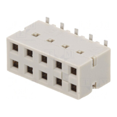 Soclu PCB Mamă Dubox 2,54mm 10 PIN SMT Aurit Vertical | Electronic-mag.ro | Componente Electronice