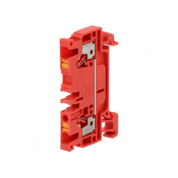 Conector Îmbinare Șine 2,5mm2 2 Borne Roșu 5,1mm | Electronic-mag.ro | Componente Electronice