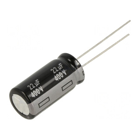 Condensator Electrolitic THT 22uF 400V 12.5x25mm | Electronic-mag.ro | Componente Electronice