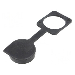 Capac de protecție neagră XLR 19x24mm | Electronic-mag.ro | Componente Electronice