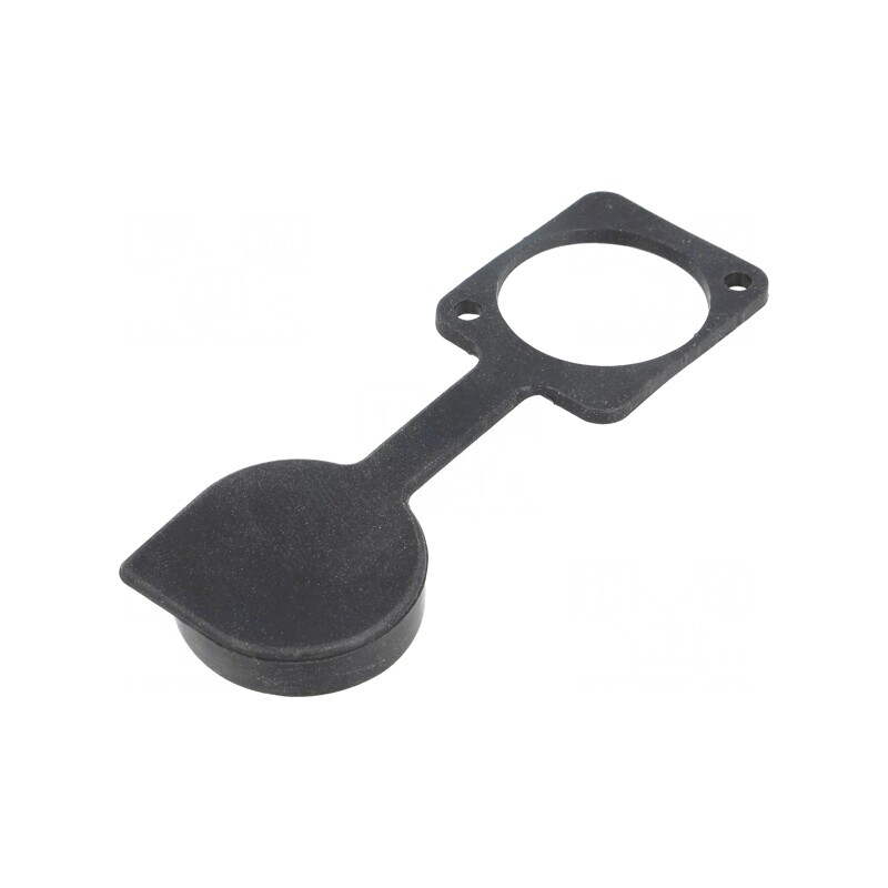 Capac de protecție neagră XLR 19x24mm | Electronic-mag.ro | Componente Electronice