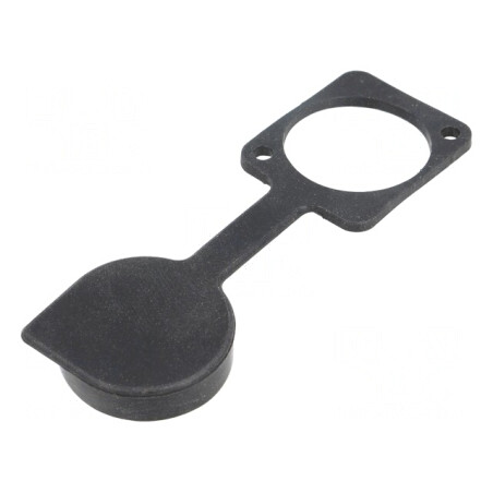 Capac de protecție neagră XLR 19x24mm | Electronic-mag.ro | Componente Electronice