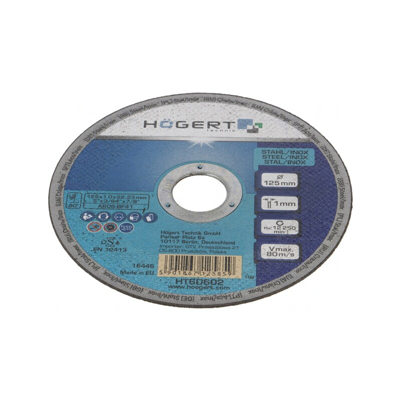 Disc de tăiere 125mm corindon 1mm | Electronic-mag.ro | Componente Electronice