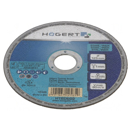 Disc de tăiere 125mm corindon 1mm | Electronic-mag.ro | Componente Electronice