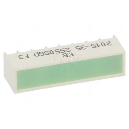 LED afişaj; verde; Lentilă: difuză,verde; λd: 568nm; 20÷50mcd