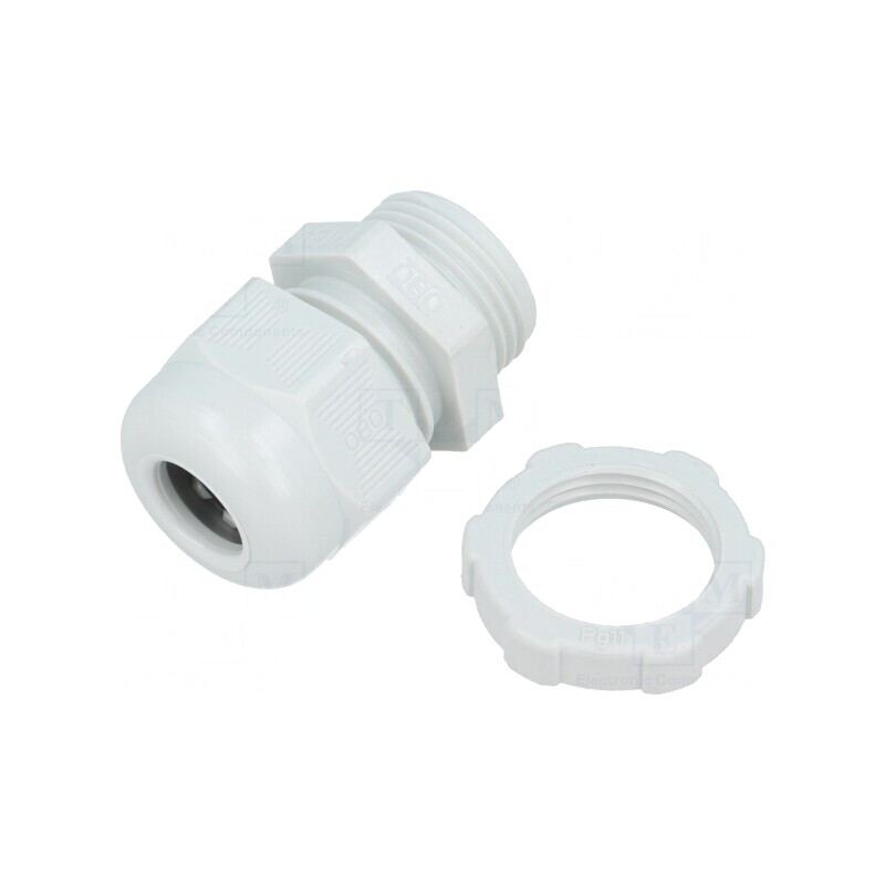 Garnitură Etanşare PG11 IP68 Poliamidă Gri | Electronic-mag.ro | Componente Electronice