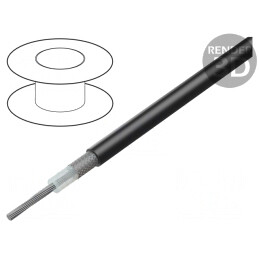 Cablu Coaxial RG58CU 5mm Negru PVC