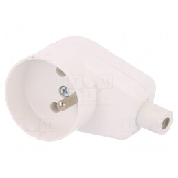 Conector Alimentare AC 250V 16A Alb IP20 | Electronic-mag.ro | Componente Electronice