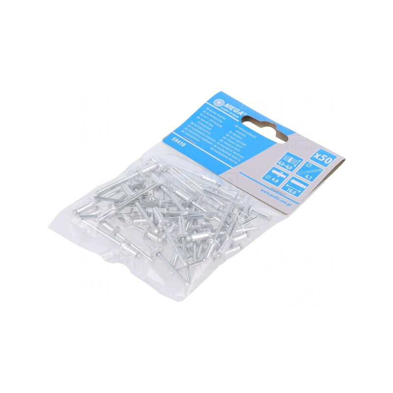 Diblu Aluminiu 4mm x 10mm 50 Bucăți | Electronic-mag.ro | Componente Electronice Diblu Aluminiu 4mm x 10mm 50 Bucăți | Electronic-mag.ro | Componente Electronice