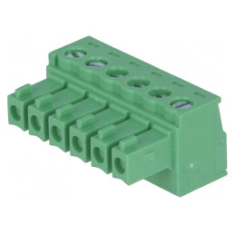 Regletă de Conexiuni Deconectabilă 3,81mm 6 Piste Drept Mufă | Electronic-mag.ro | Componente Electronice