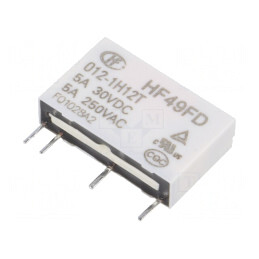 Releu Electromagnetic SPST-NO 12VDC 5A | Electronic-mag.ro | Componente Electronice