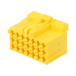 Conector Automotive JPT Mamă Mufă pe Cablu 21 PIN Galbenă | Electronic-mag.ro | Componente Electronice